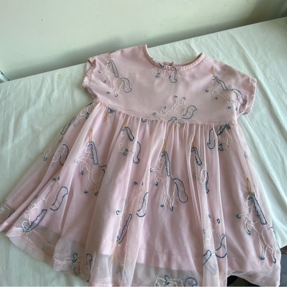 Hanna Andersson Pink Tulle Embroidered Unicorn Dress - Picture 6 of 14